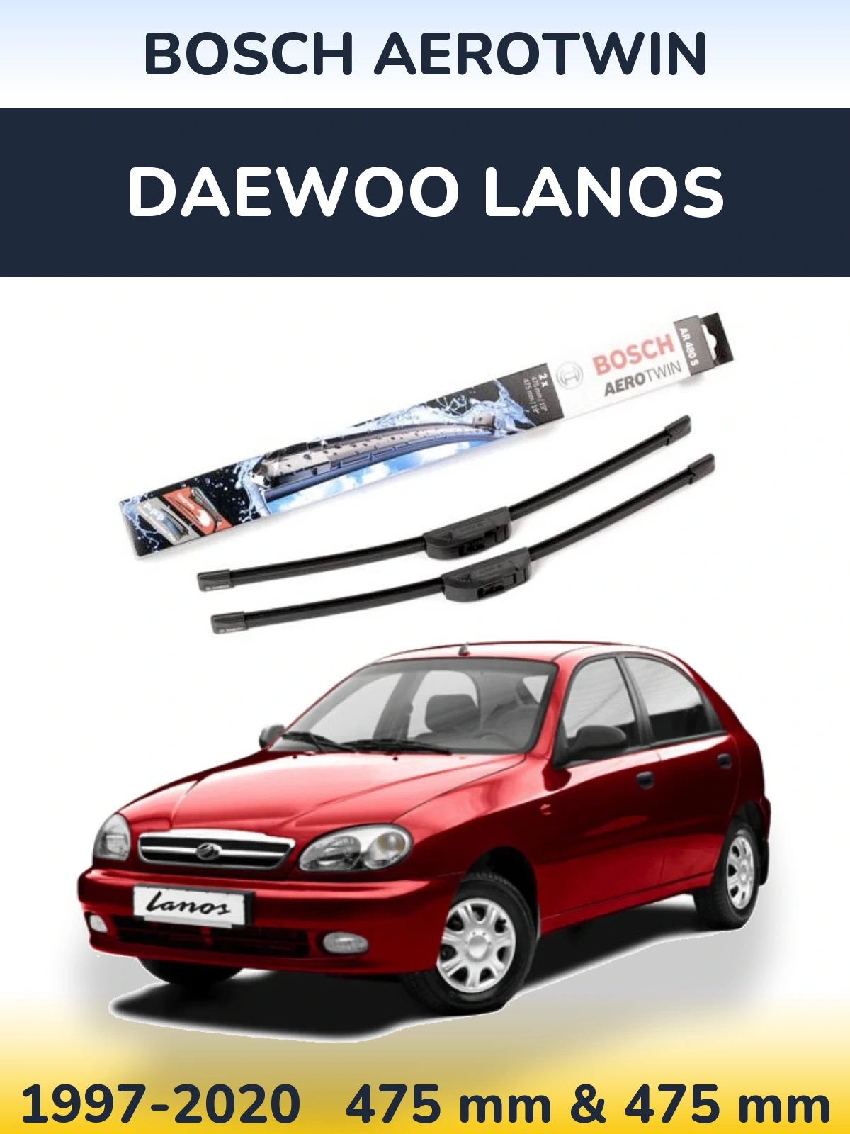 Torkarblad BOSCH AeroTwin för Daewoo Lanos