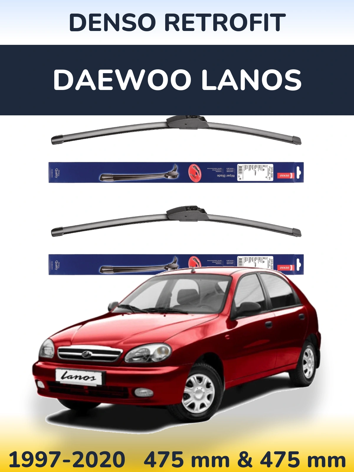 Torkarblad Denso Retrofit för Daewoo Lanos