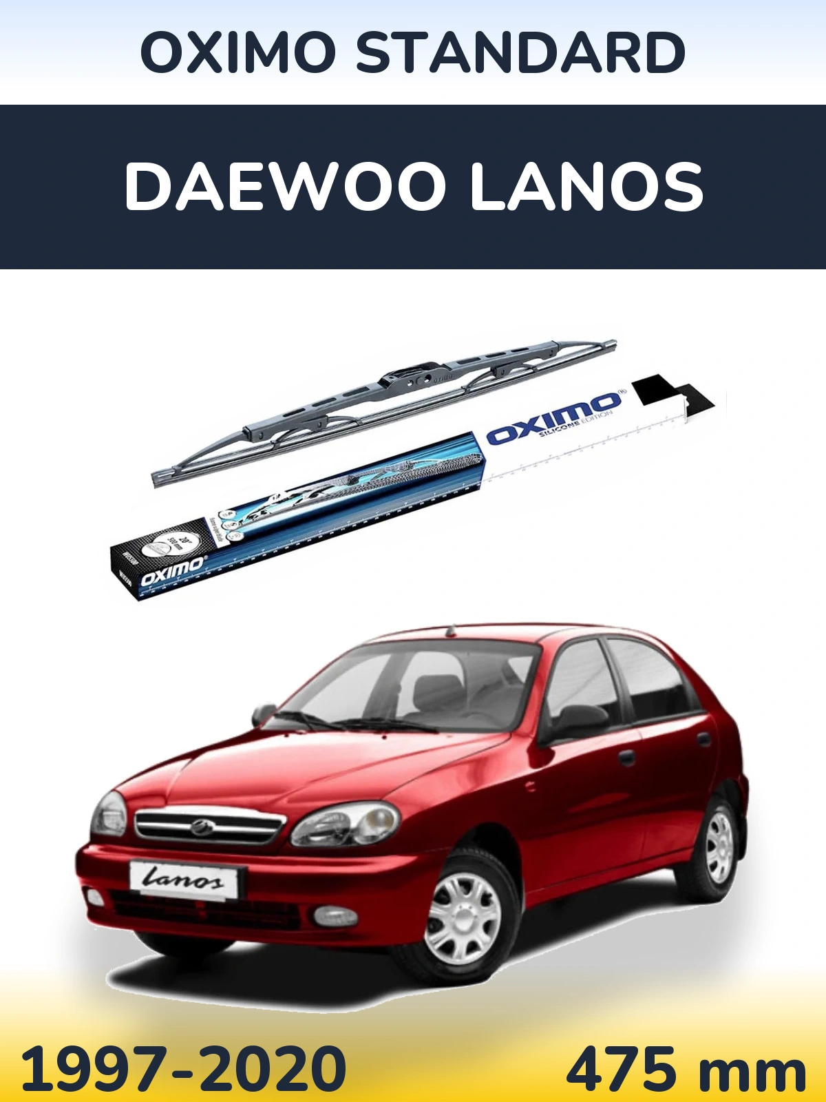 Torkarblad Oximo Standard för Daewoo Lanos