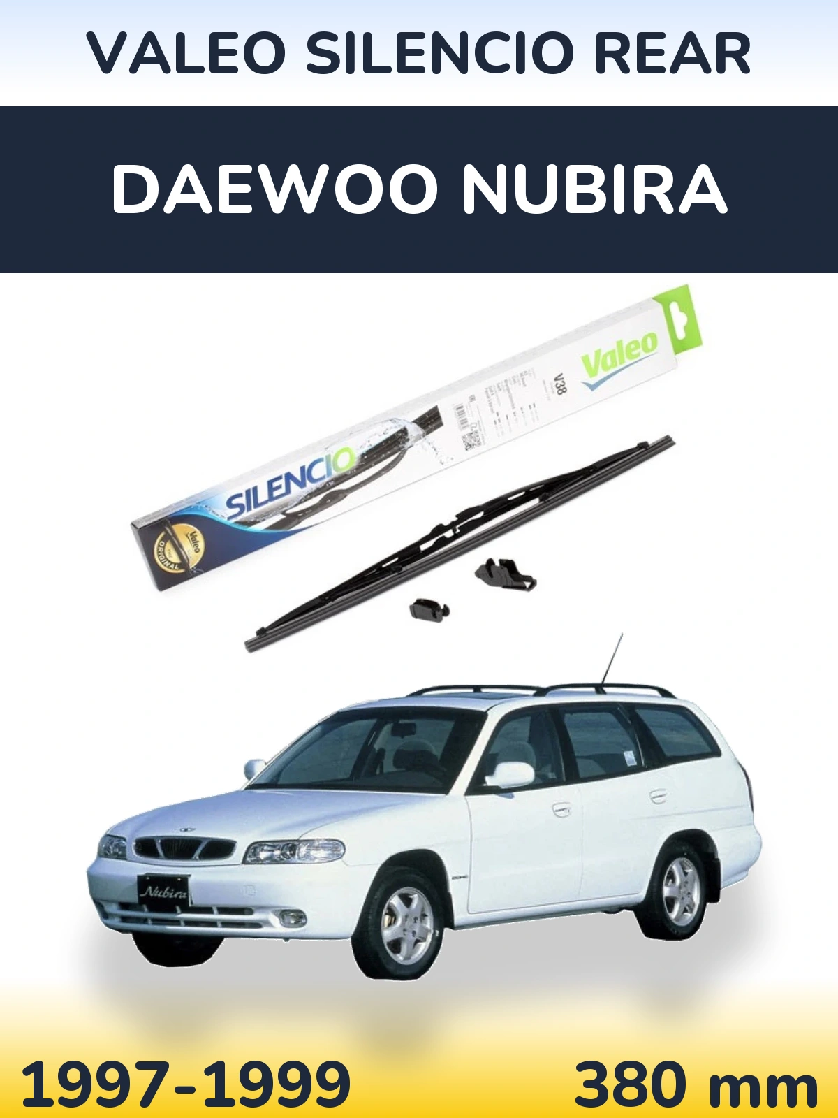 Torkarblad Valeo Silencio Rear för Daewoo Nubira