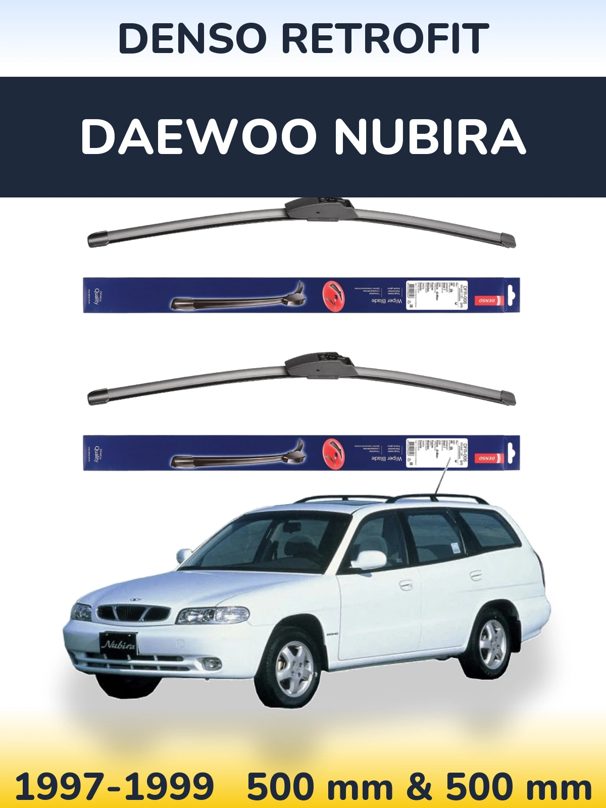Torkarblad Denso Retrofit för Daewoo Nubira