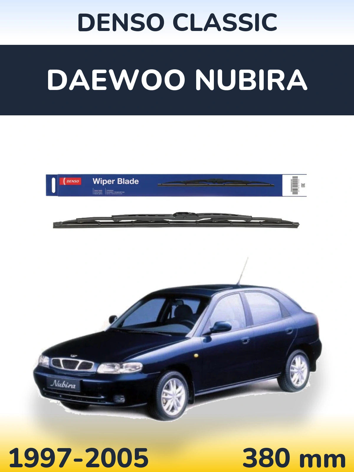 Torkarblad Denso Classic för Daewoo Nubira
