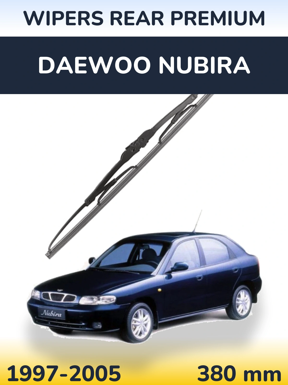 Задня щітка WIPERS REAR PREMIUM 380 мм для Daewoo Nubira 1997-2005