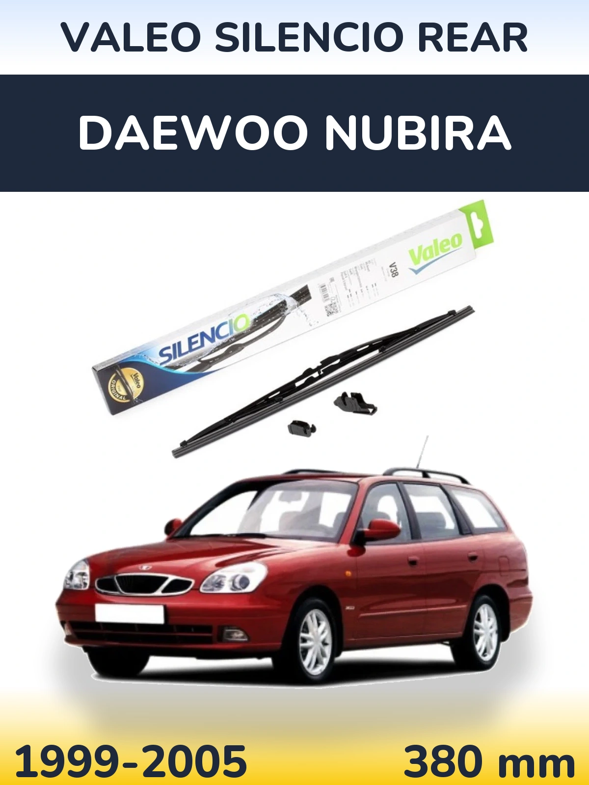 Torkarblad Valeo Silencio Rear för Daewoo Nubira