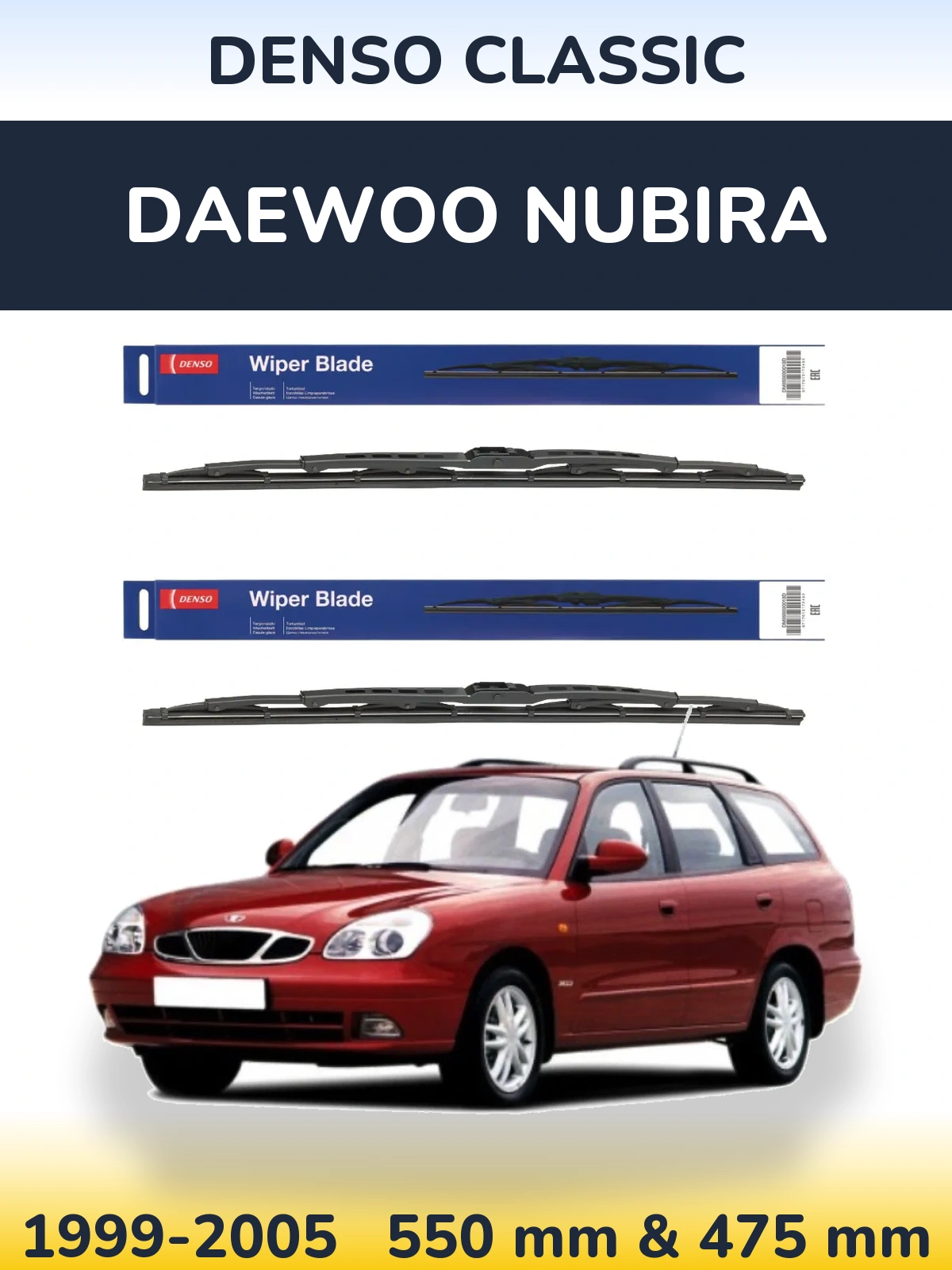 Torkarblad Denso Classic för Daewoo Nubira
