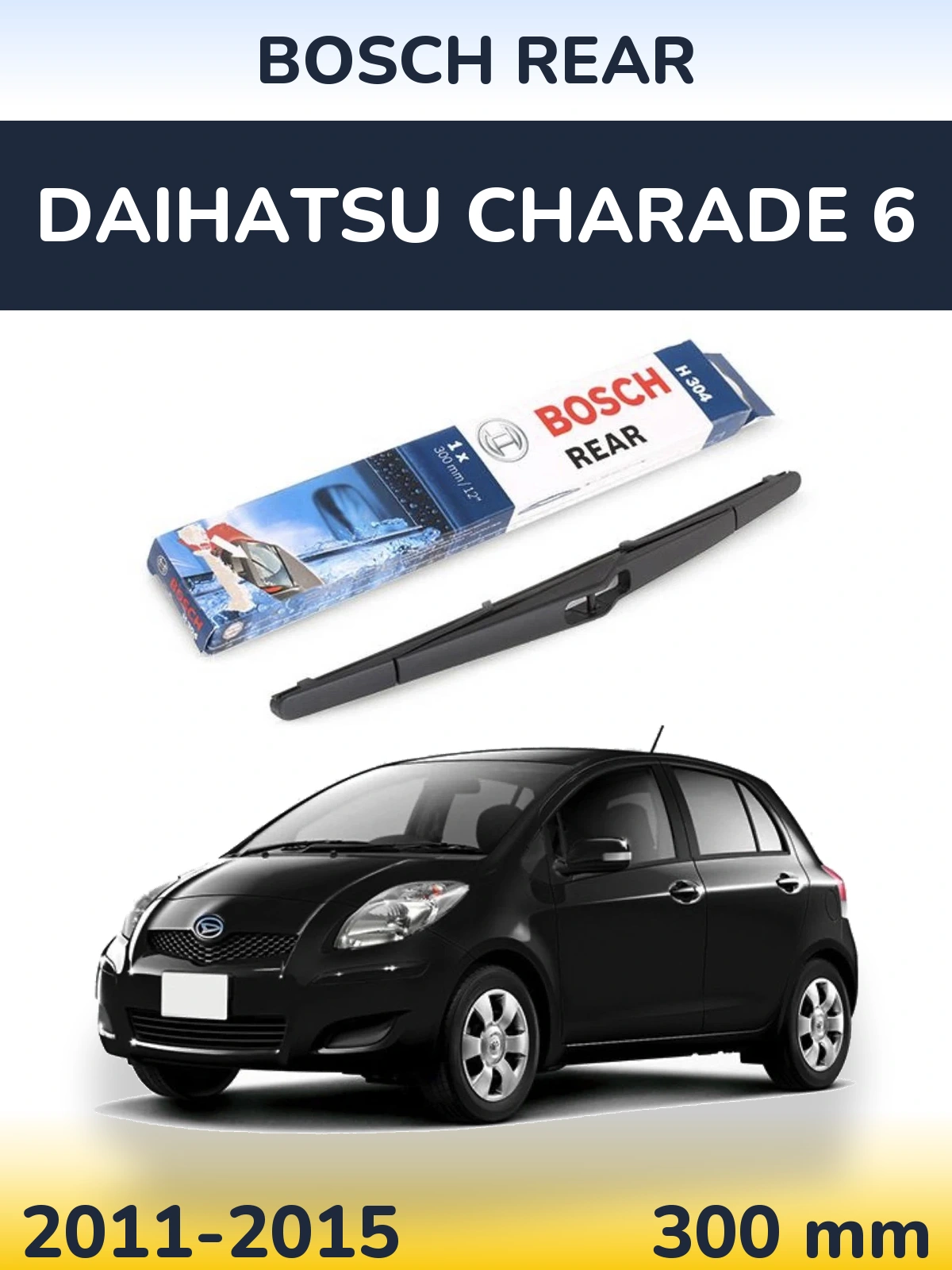 Torkarblad BOSCH Rear för Daihatsu Charade 6