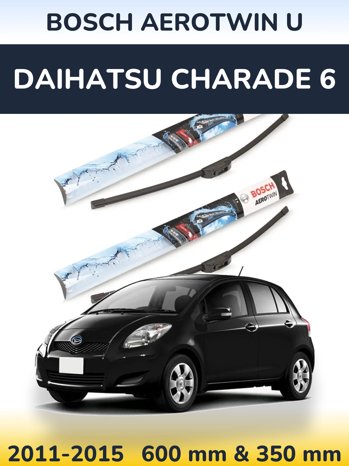 Torkarblad BOSCH AeroTwin U för Daihatsu Charade 6