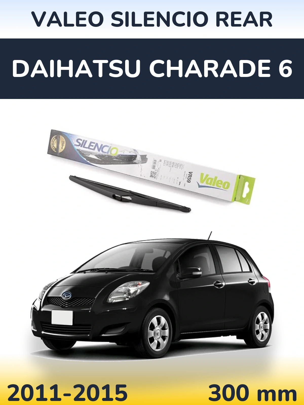 Torkarblad Valeo Silencio Rear för Daihatsu Charade 6