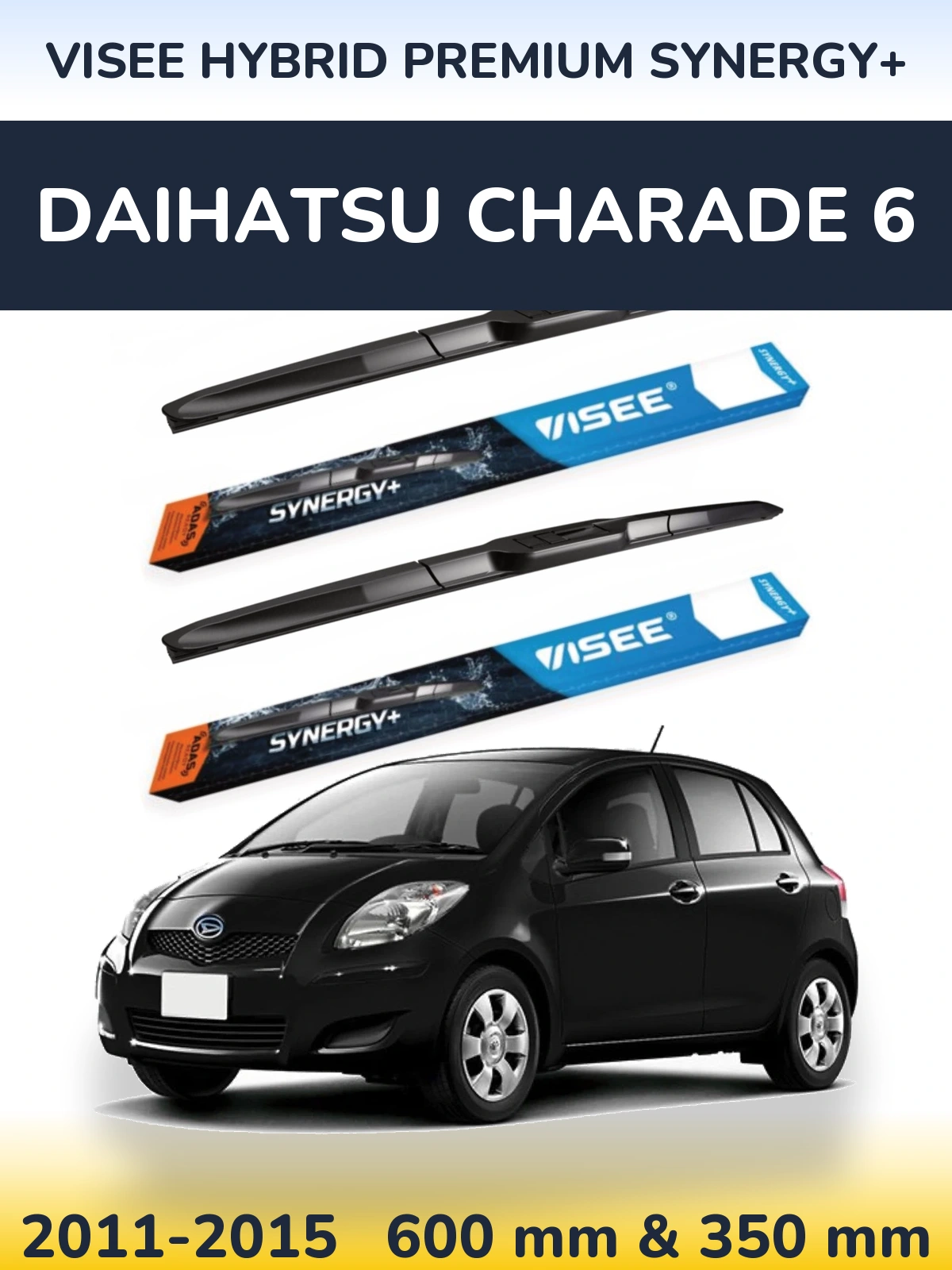 Torkarblad VISEE HYBRID PREMIUM SYNERGY+ för Daihatsu Charade 6