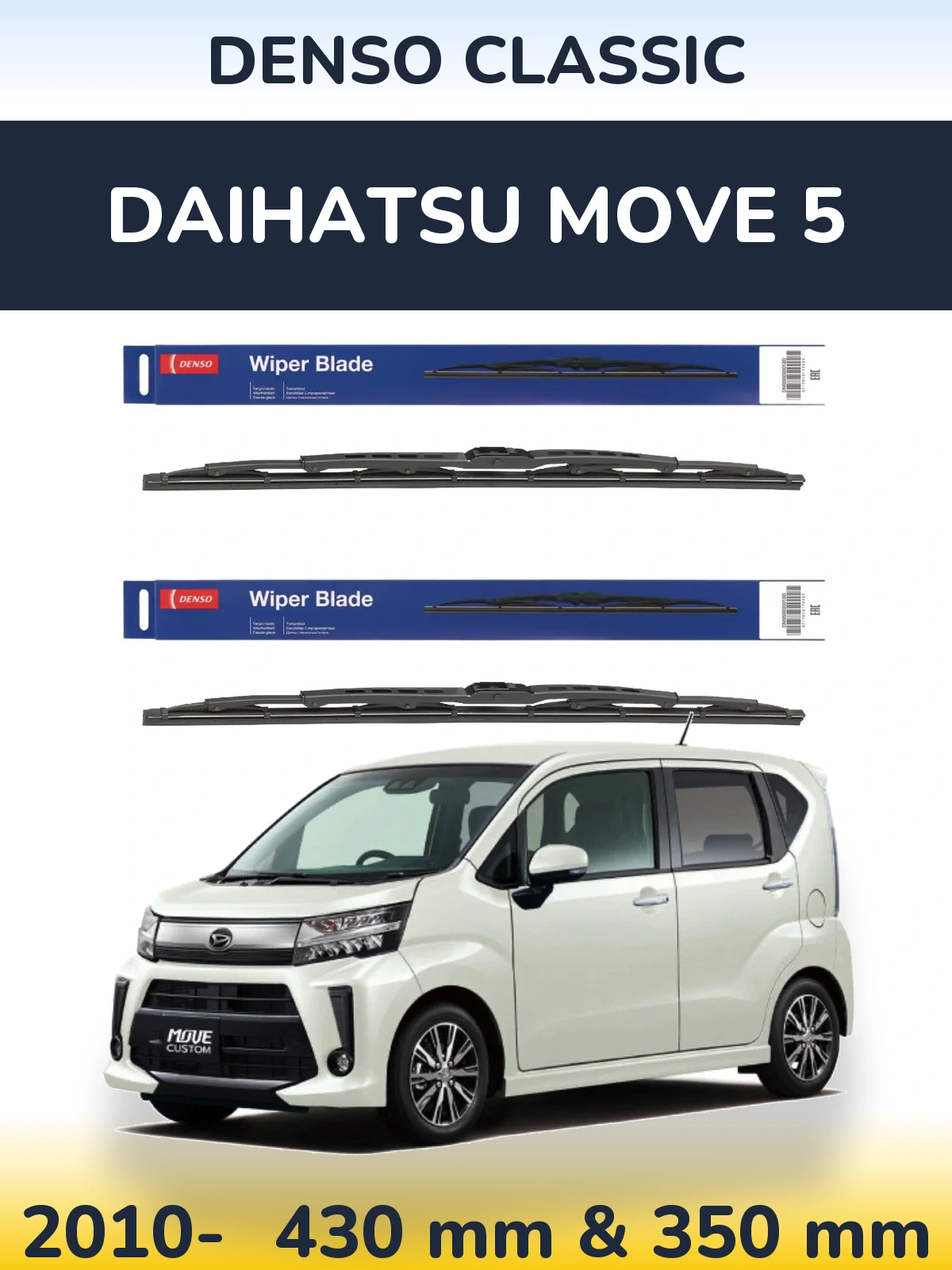 Torkarblad Denso Classic för Daihatsu Move 5