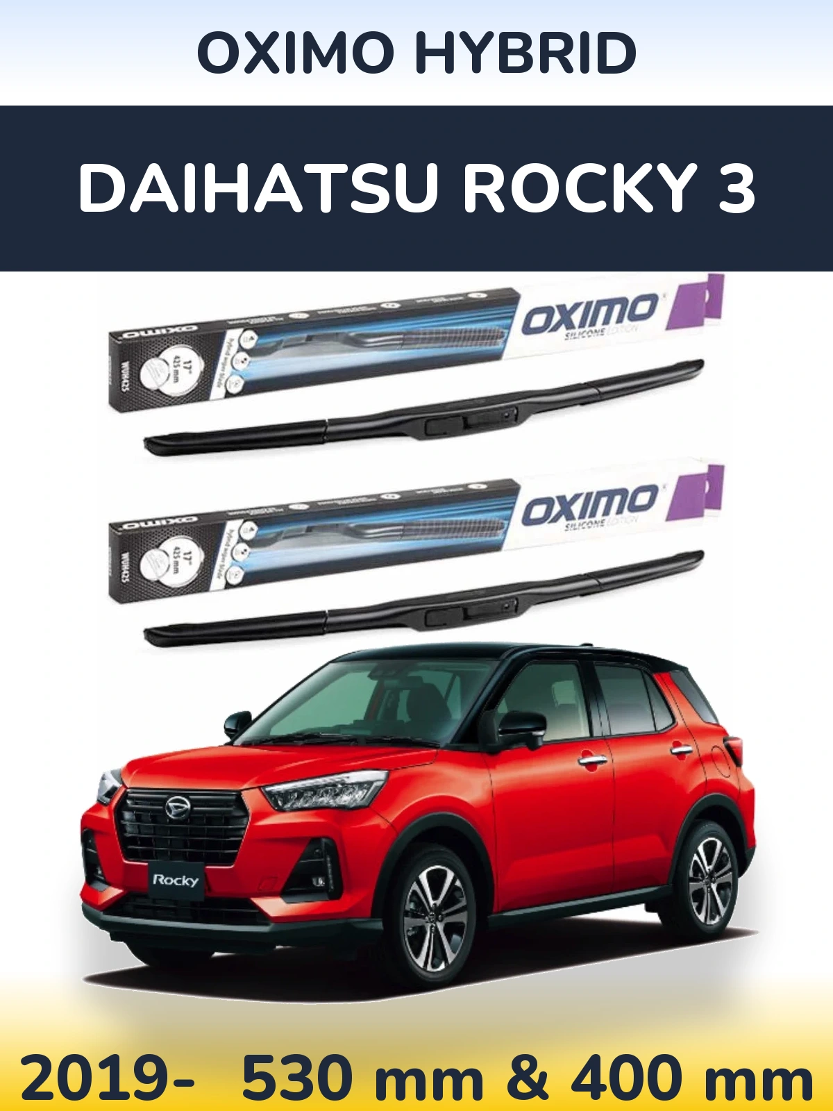 Torkarblad Oximo Hybrid för Daihatsu Rocky 3