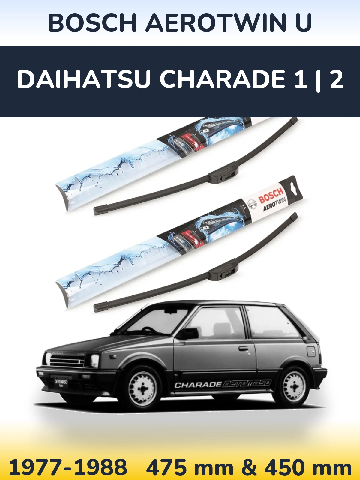 Torkarblad BOSCH AeroTwin U för Daihatsu Charade 1 | 2