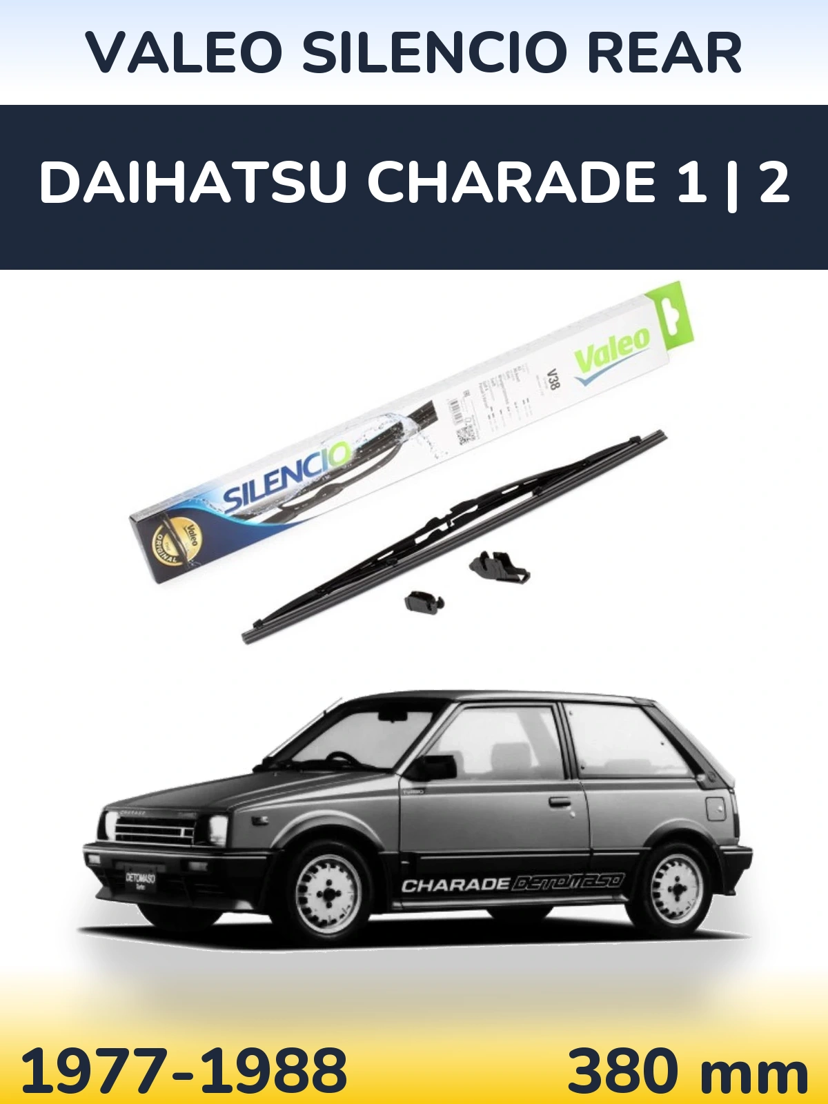 Torkarblad Valeo Silencio Rear för Daihatsu Charade 1 | 2