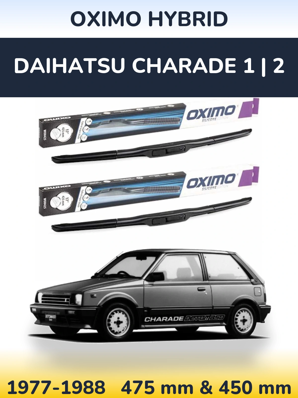 Torkarblad Oximo Hybrid för Daihatsu Charade 1 | 2
