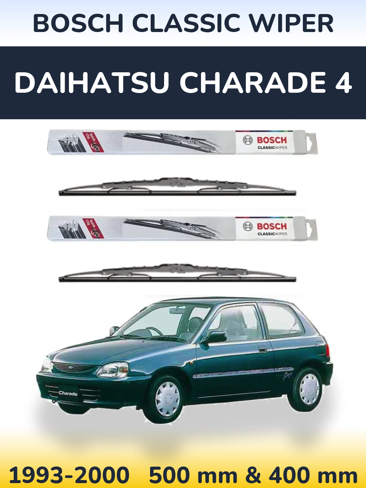 Torkarblad BOSCH Classic Wiper för Daihatsu Charade 4