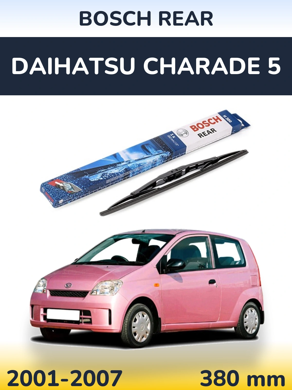 Torkarblad BOSCH Rear för Daihatsu Charade 5