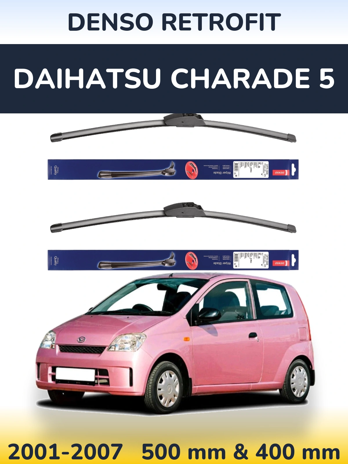 Torkarblad Denso Retrofit för Daihatsu Charade 5