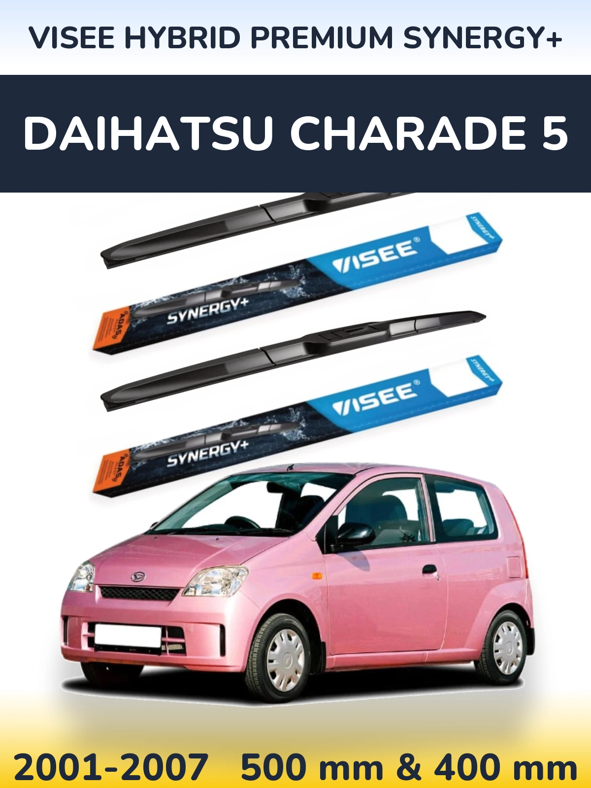 Torkarblad VISEE HYBRID PREMIUM SYNERGY+ för Daihatsu Charade 5