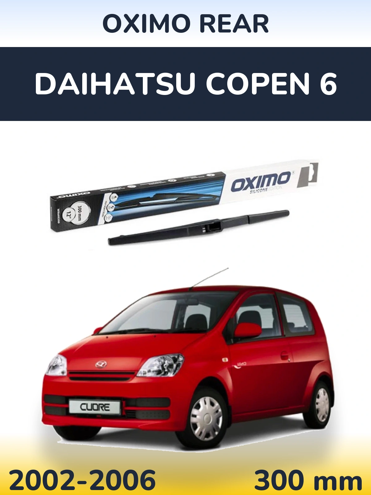 Torkarblad Oximo Rear för Daihatsu Copen 6