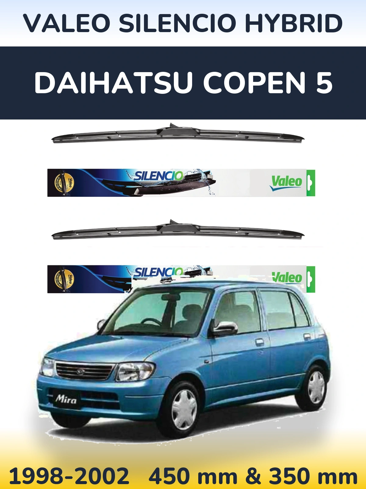 Torkarblad Valeo Silencio Hybrid för Daihatsu Copen 5