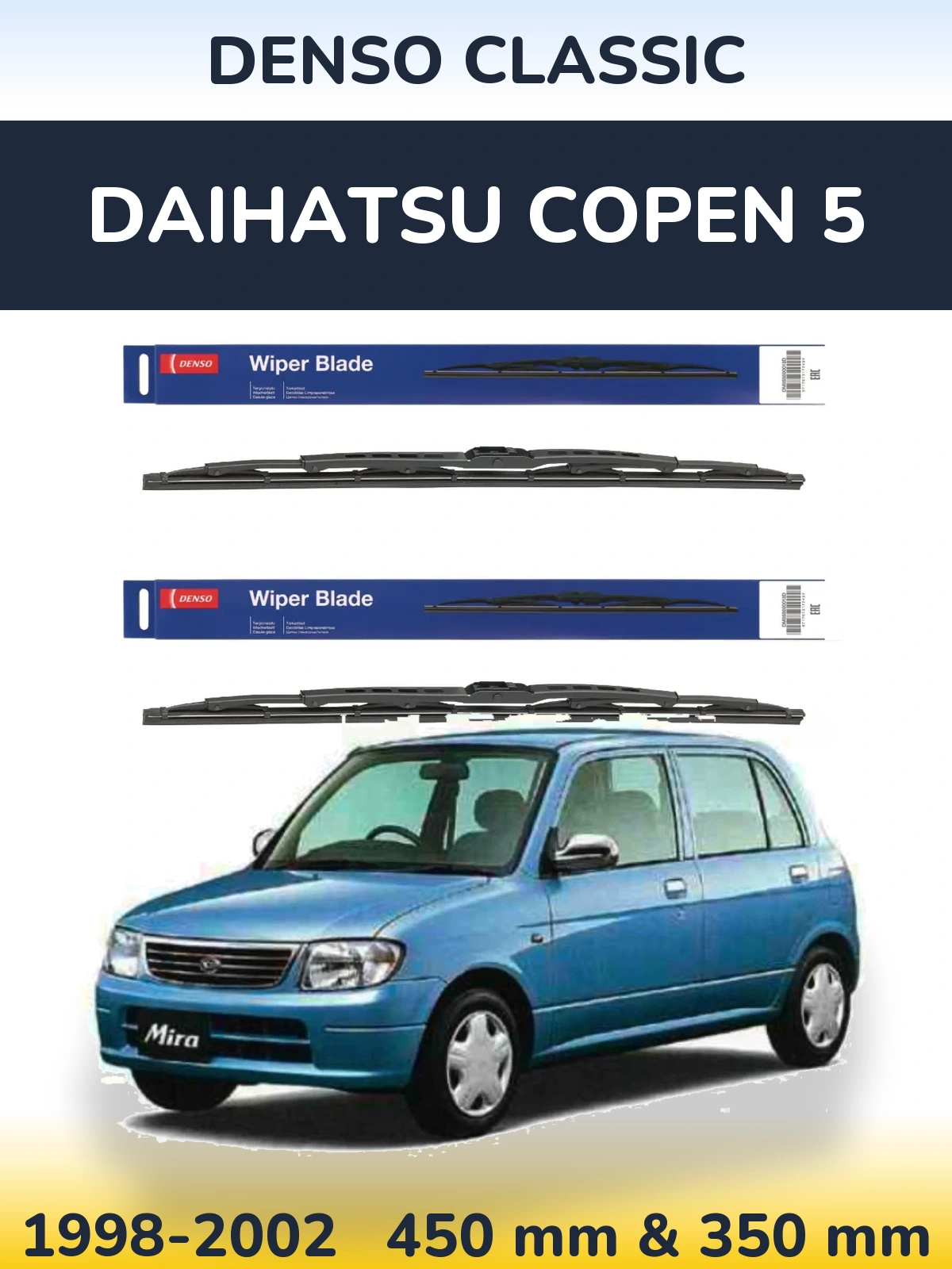 Torkarblad Denso Classic för Daihatsu Copen 5