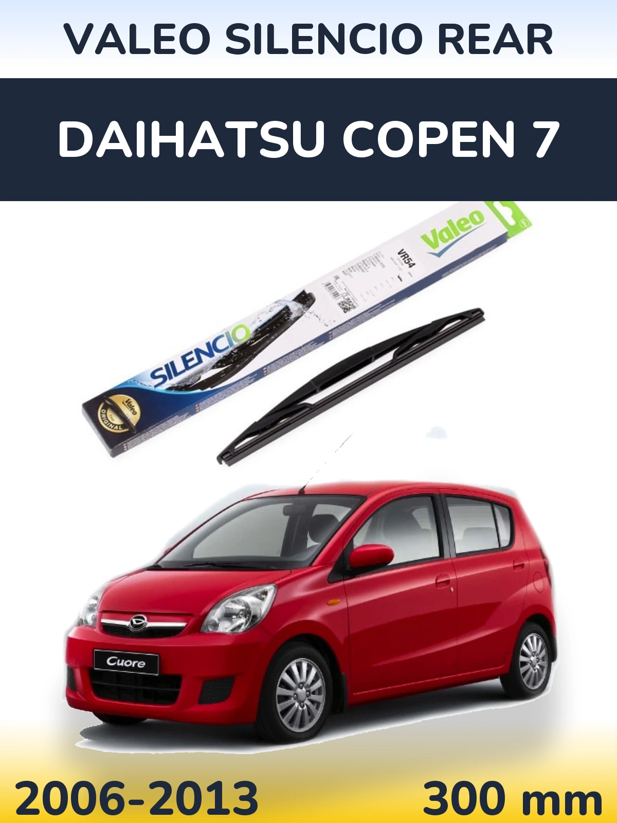 Torkarblad Valeo Silencio Rear för Daihatsu Copen 7