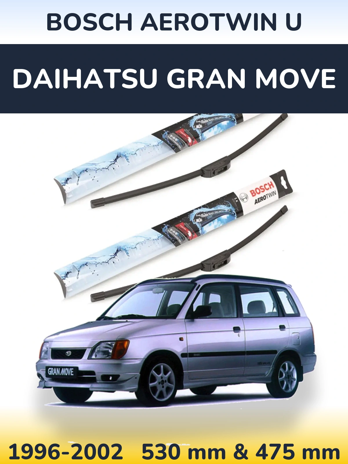 Torkarblad BOSCH AeroTwin U för Daihatsu Gran Move