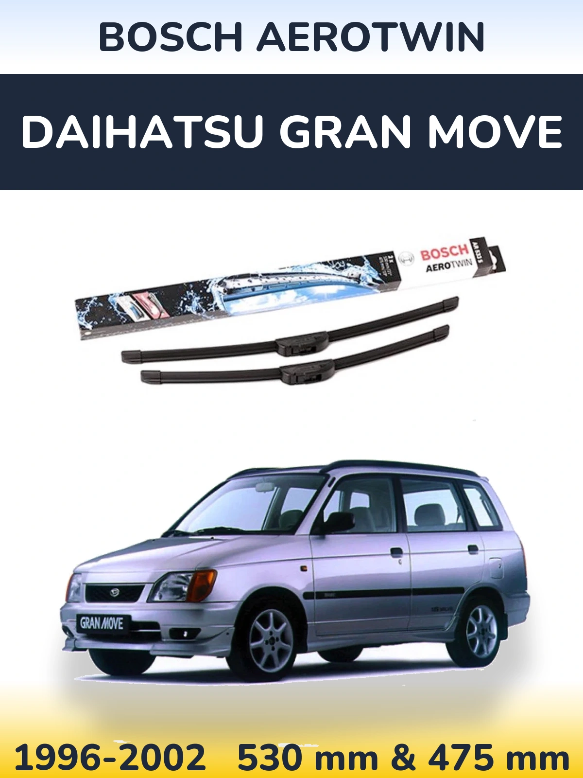 Torkarblad BOSCH AeroTwin för Daihatsu Gran Move