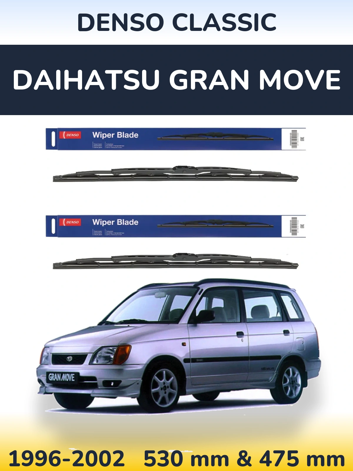 Torkarblad Denso Classic för Daihatsu Gran Move