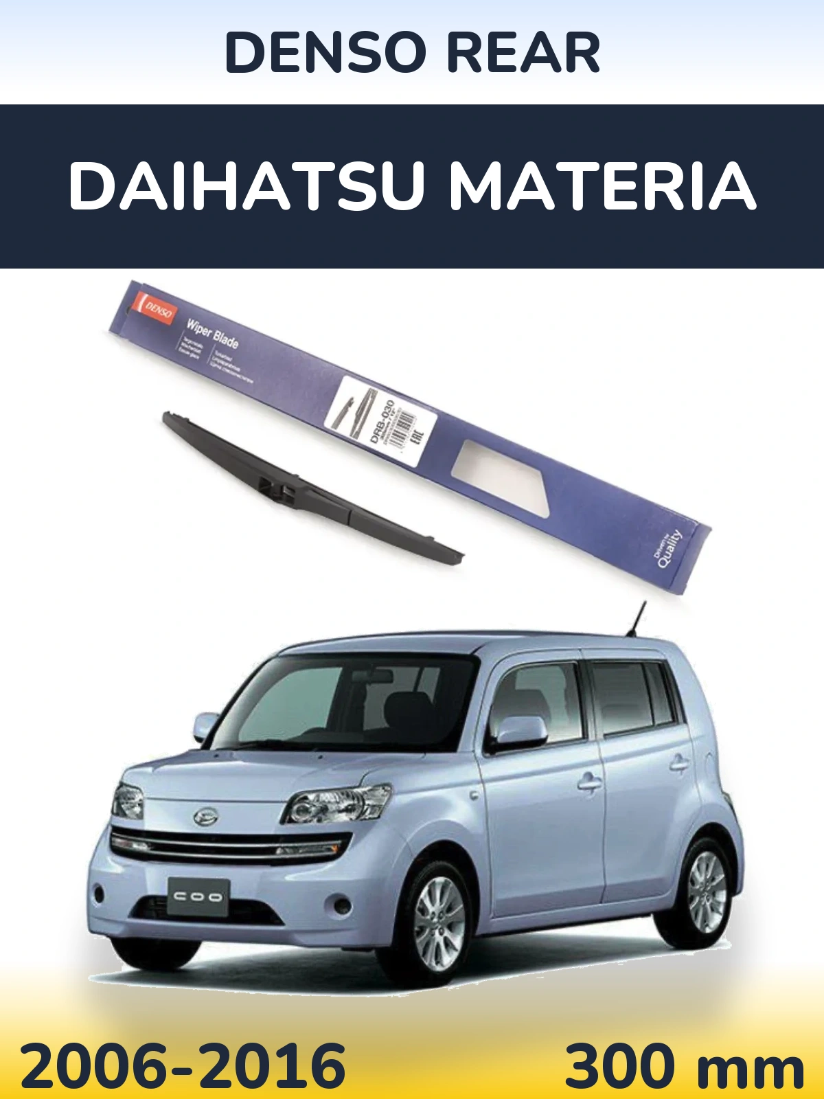 Torkarblad Denso Rear för Daihatsu Materia