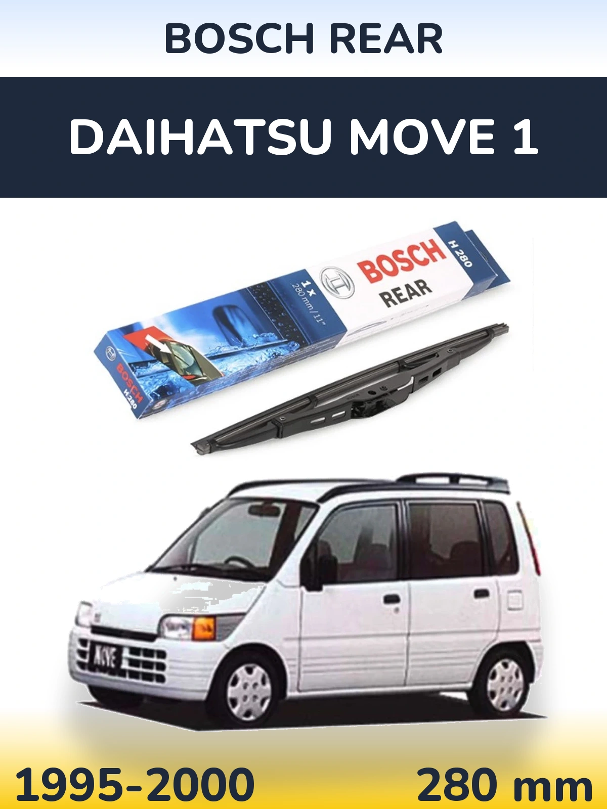 Torkarblad BOSCH Rear för Daihatsu Move 1