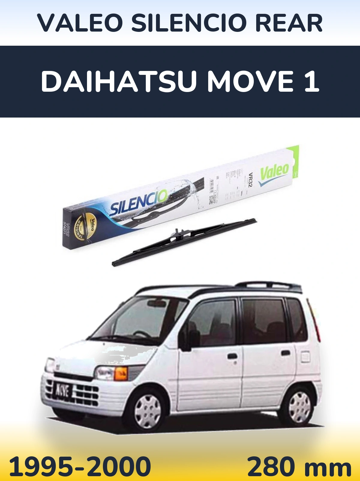 Torkarblad Valeo Silencio Rear för Daihatsu Move 1