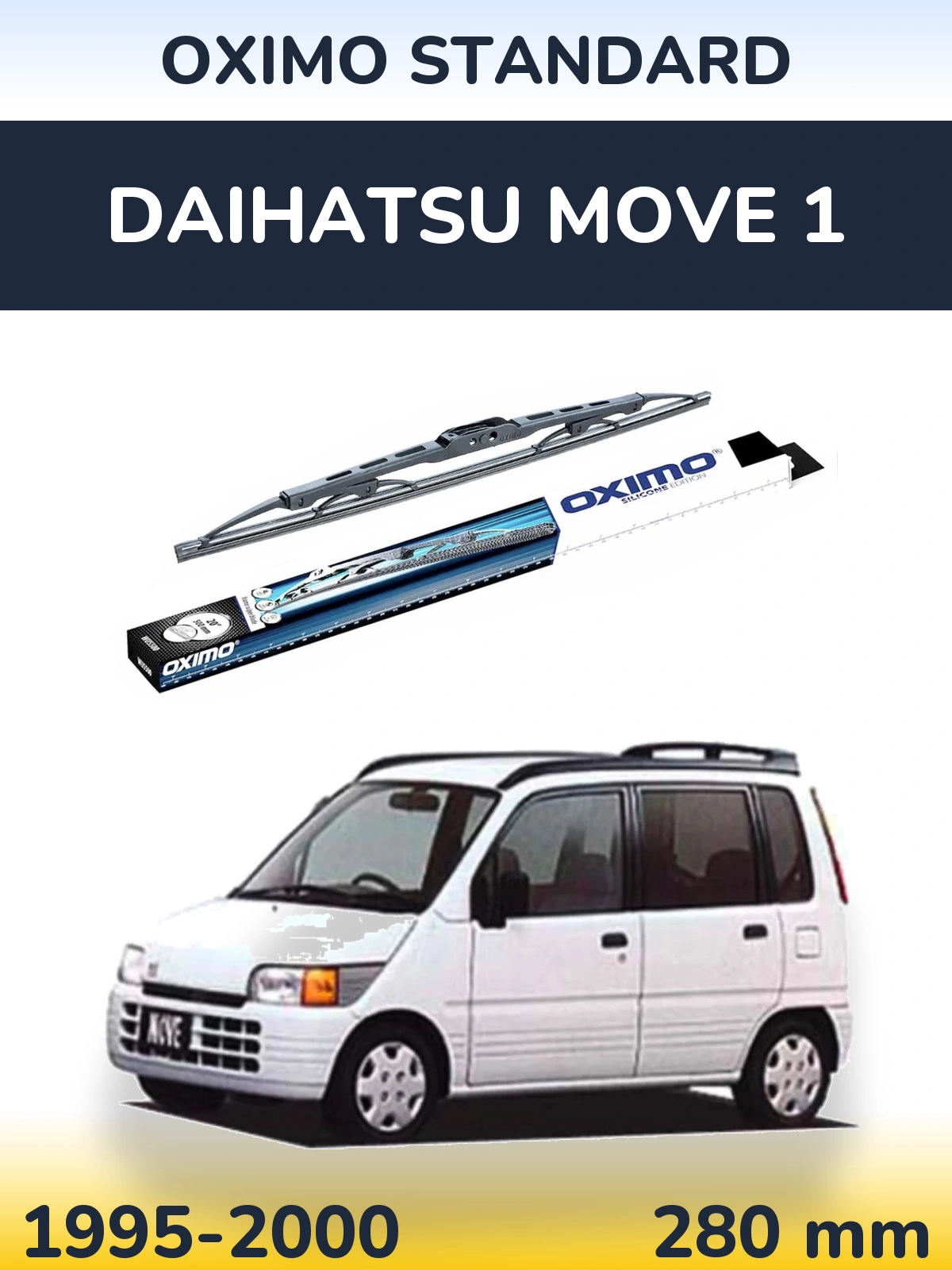 Torkarblad Oximo Standard för Daihatsu Move 1
