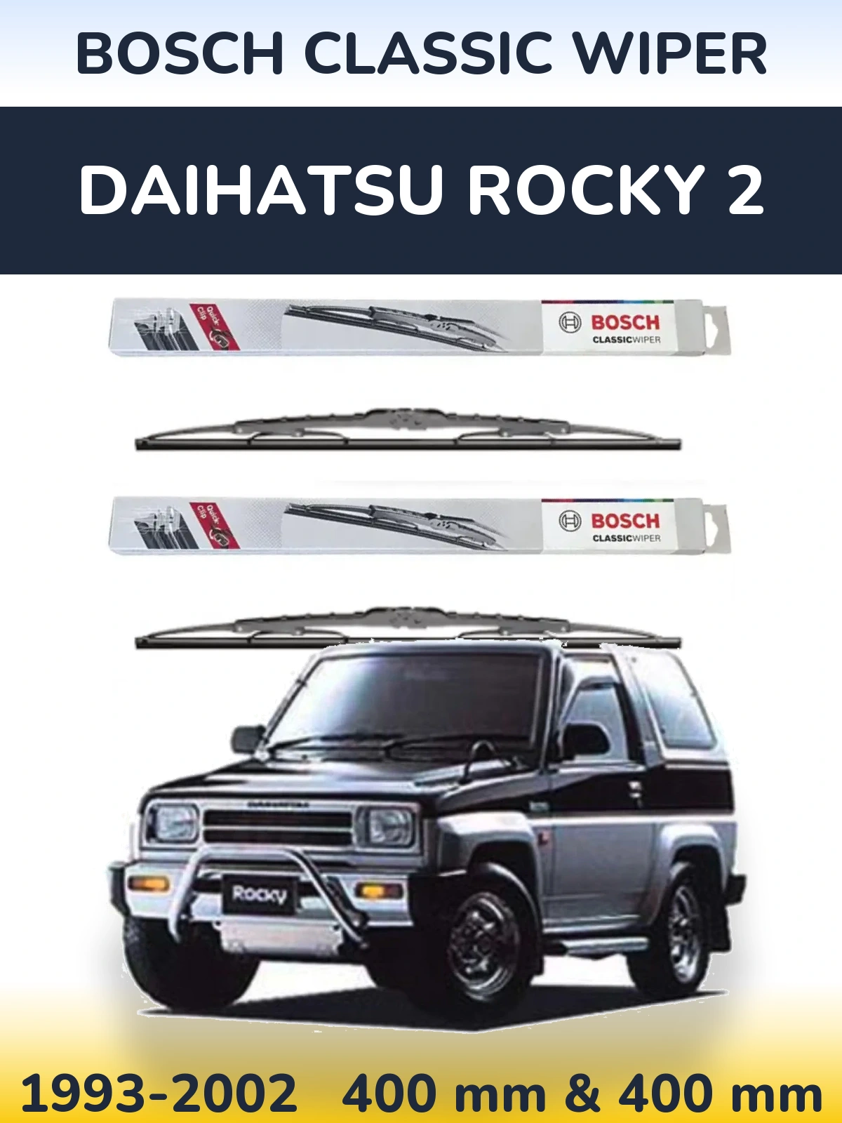 Torkarblad BOSCH Classic Wiper för Daihatsu Rocky 2