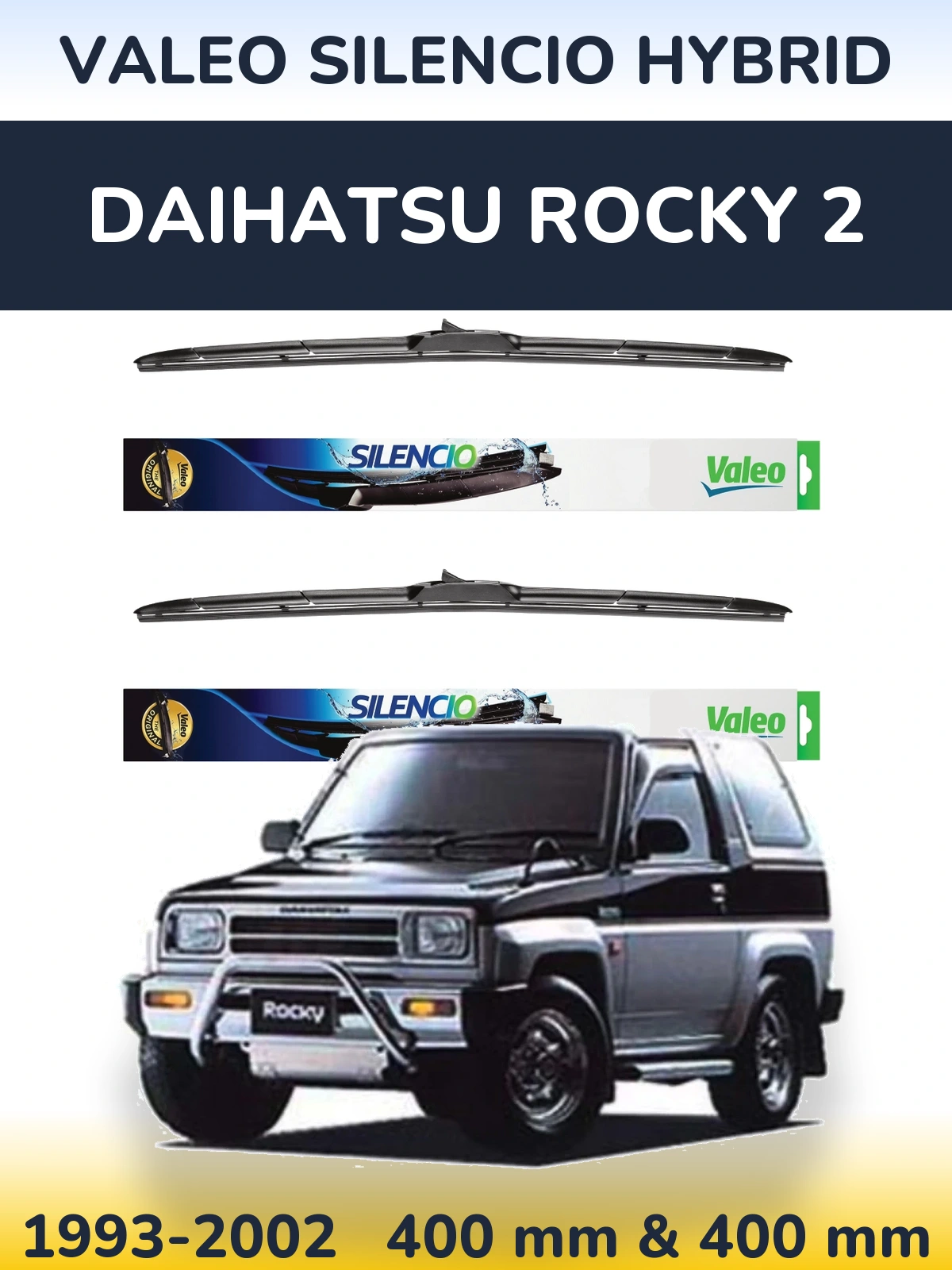 Torkarblad Valeo Silencio Hybrid för Daihatsu Rocky 2