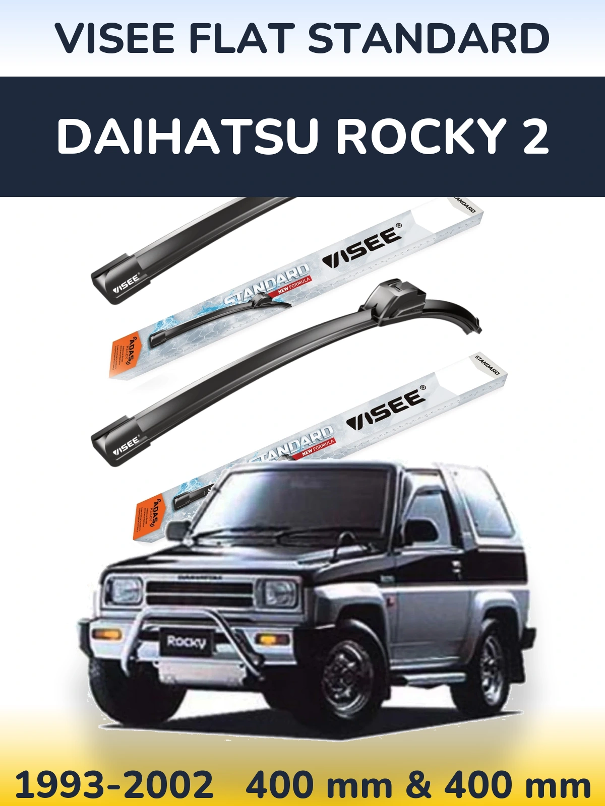 Torkarblad VISEE FLAT STANDARD för Daihatsu Rocky 2
