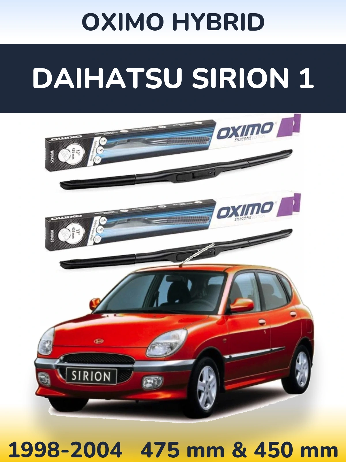 Torkarblad Oximo Hybrid för Daihatsu SIrion 1