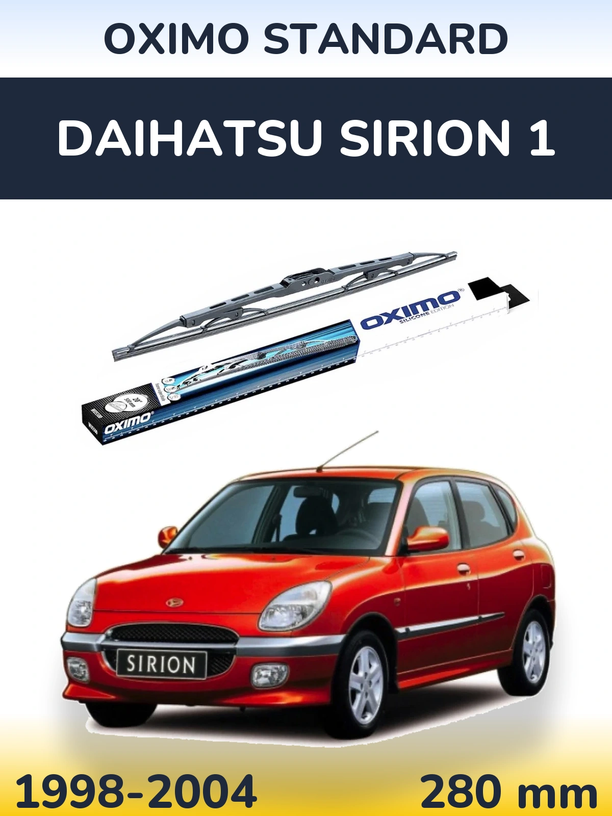 Torkarblad Oximo Standard för Daihatsu SIrion 1