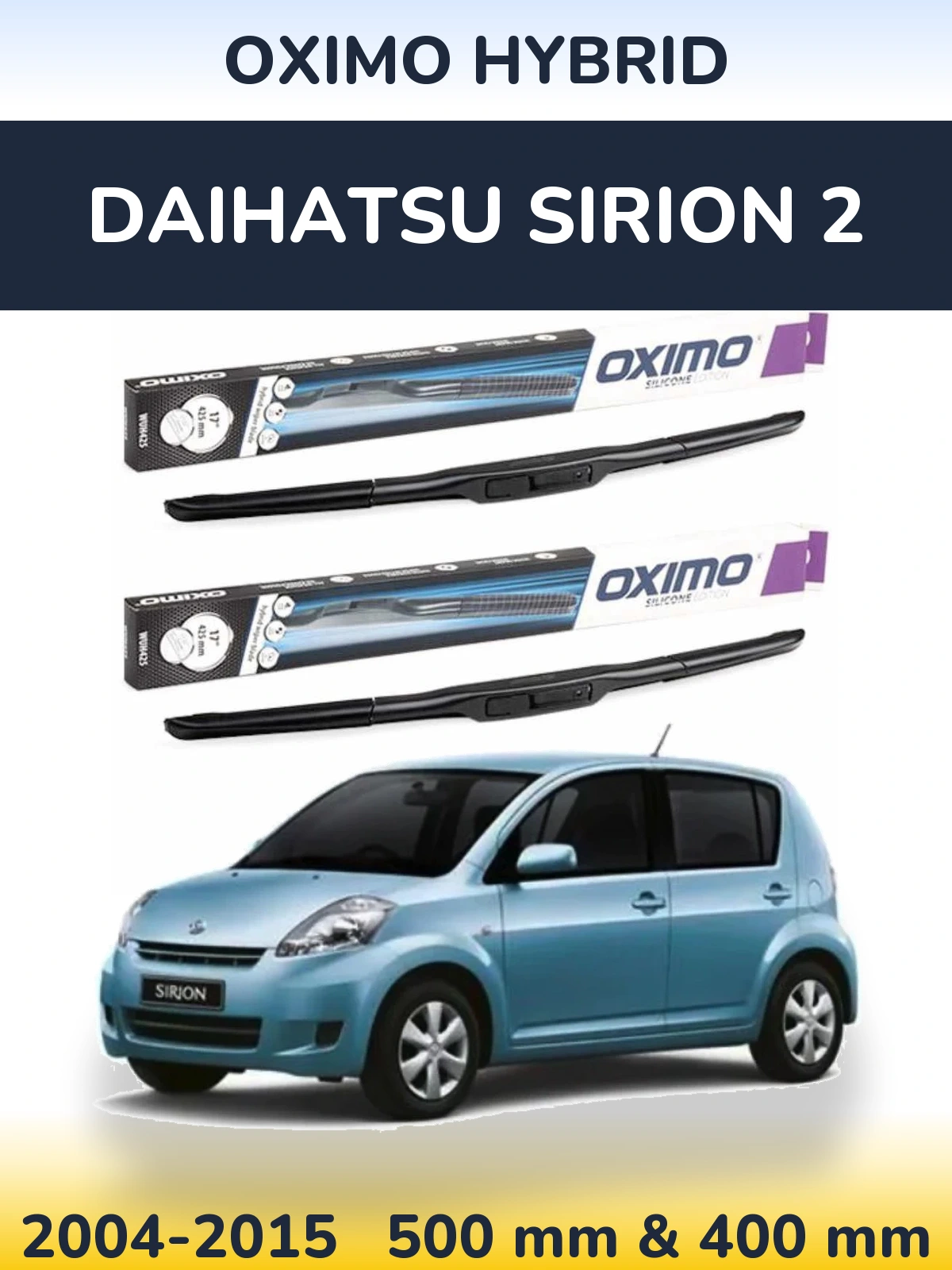 Torkarblad Oximo Hybrid för Daihatsu SIrion 2