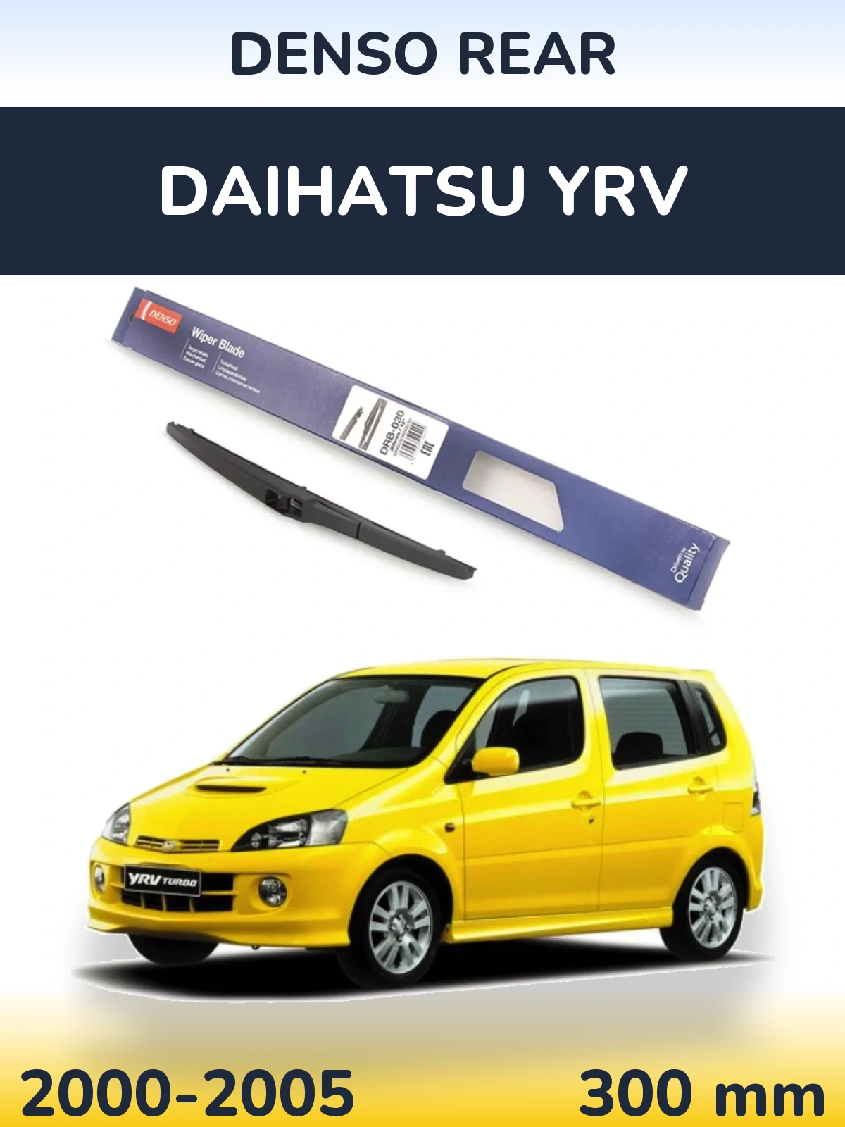 Torkarblad Denso Rear för Daihatsu YRV