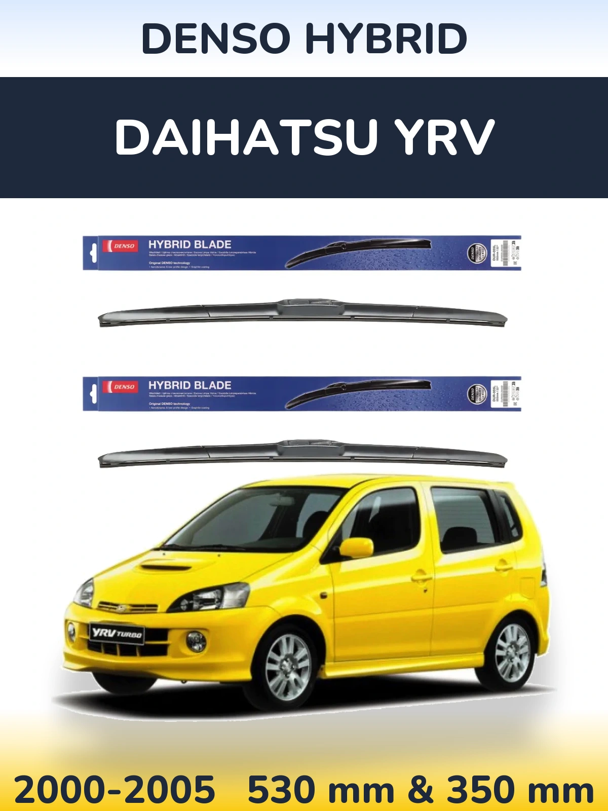 Torkarblad Denso Hybrid för Daihatsu YRV