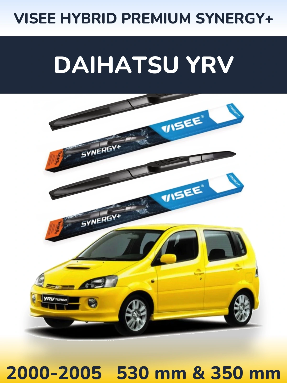 Torkarblad VISEE HYBRID PREMIUM SYNERGY+ för Daihatsu YRV