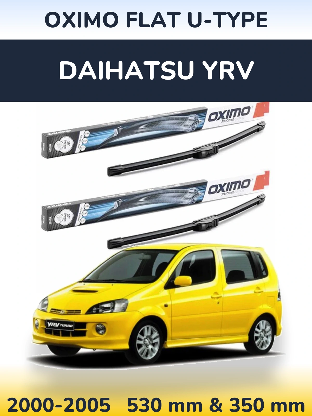 Torkarblad Oximo Flat U-type för Daihatsu YRV