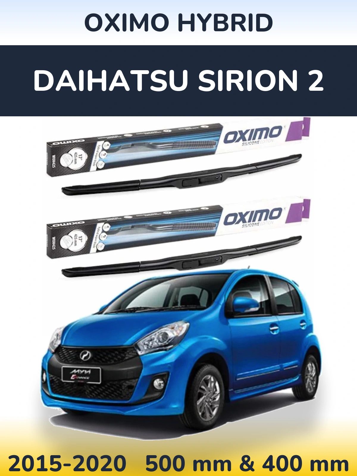 Torkarblad Oximo Hybrid för Daihatsu SIrion 2