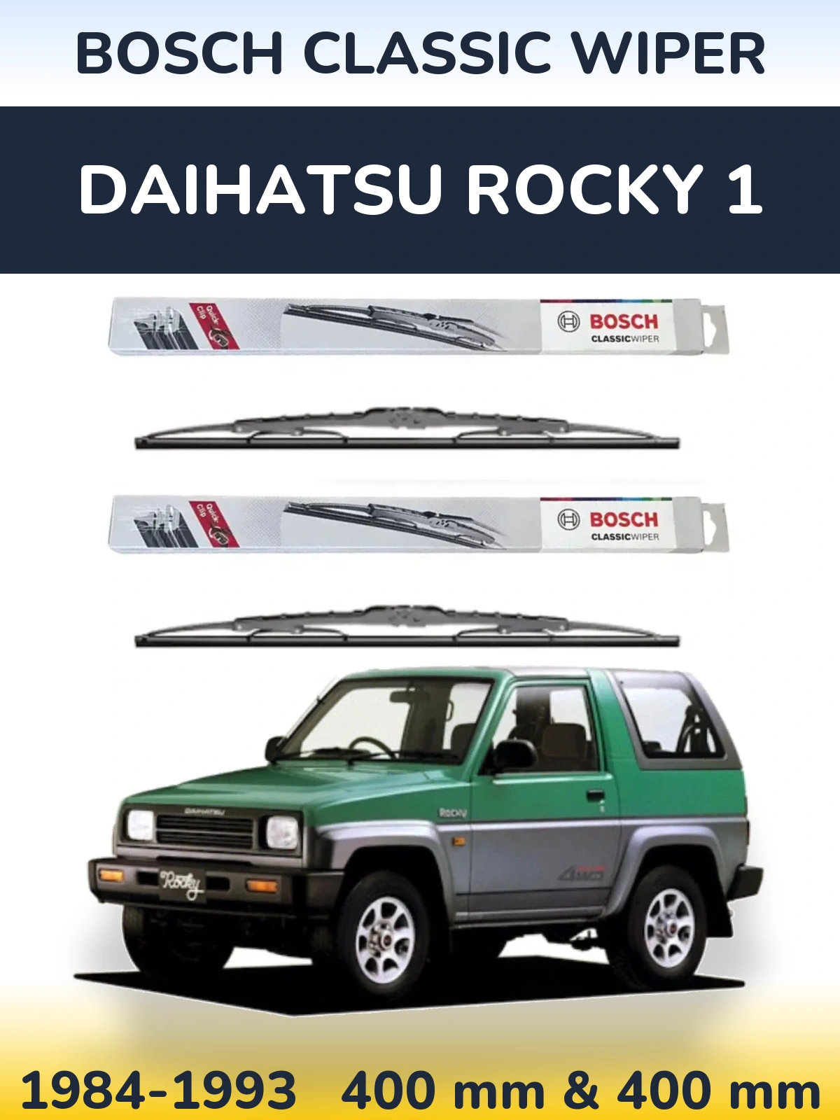 Torkarblad BOSCH Classic Wiper för Daihatsu Rocky 1