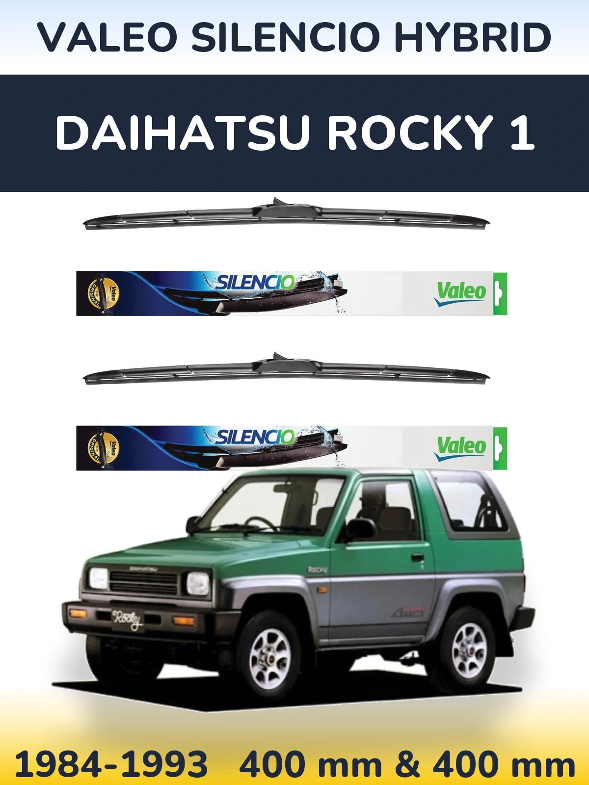 Torkarblad Valeo Silencio Hybrid för Daihatsu Rocky 1