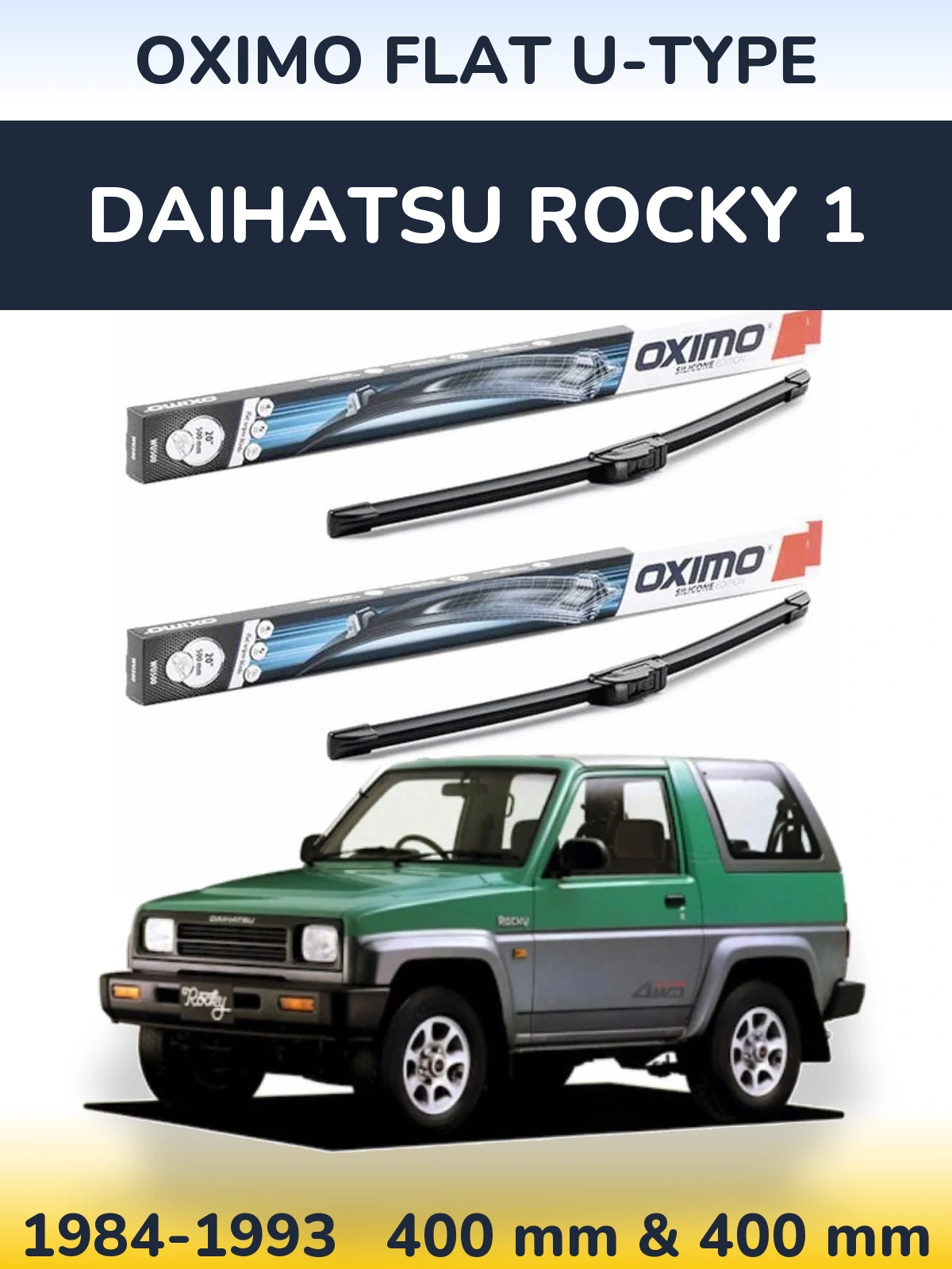 Torkarblad Oximo Flat U-type för Daihatsu Rocky 1