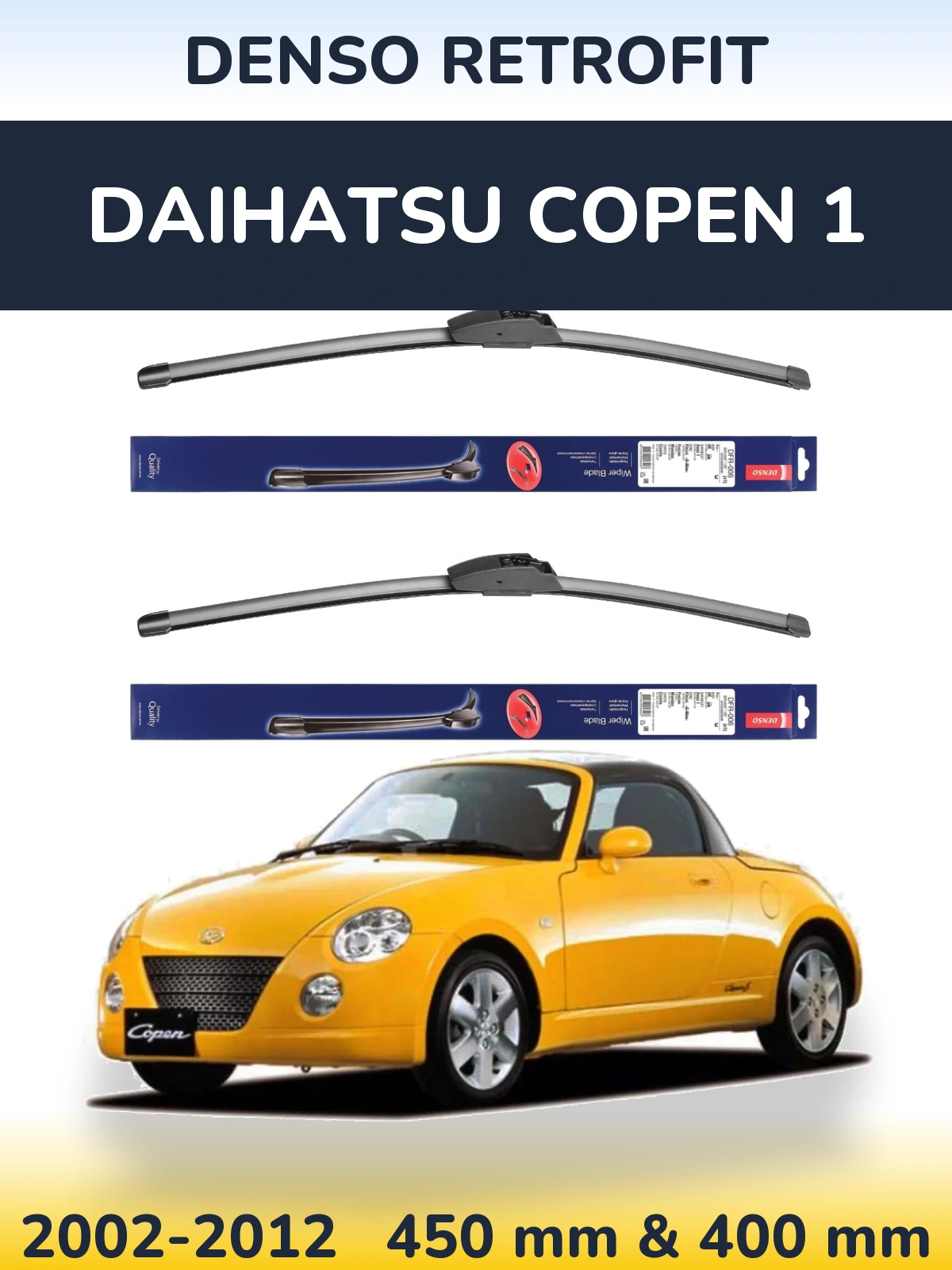 Torkarblad Denso Retrofit för Daihatsu Copen 1
