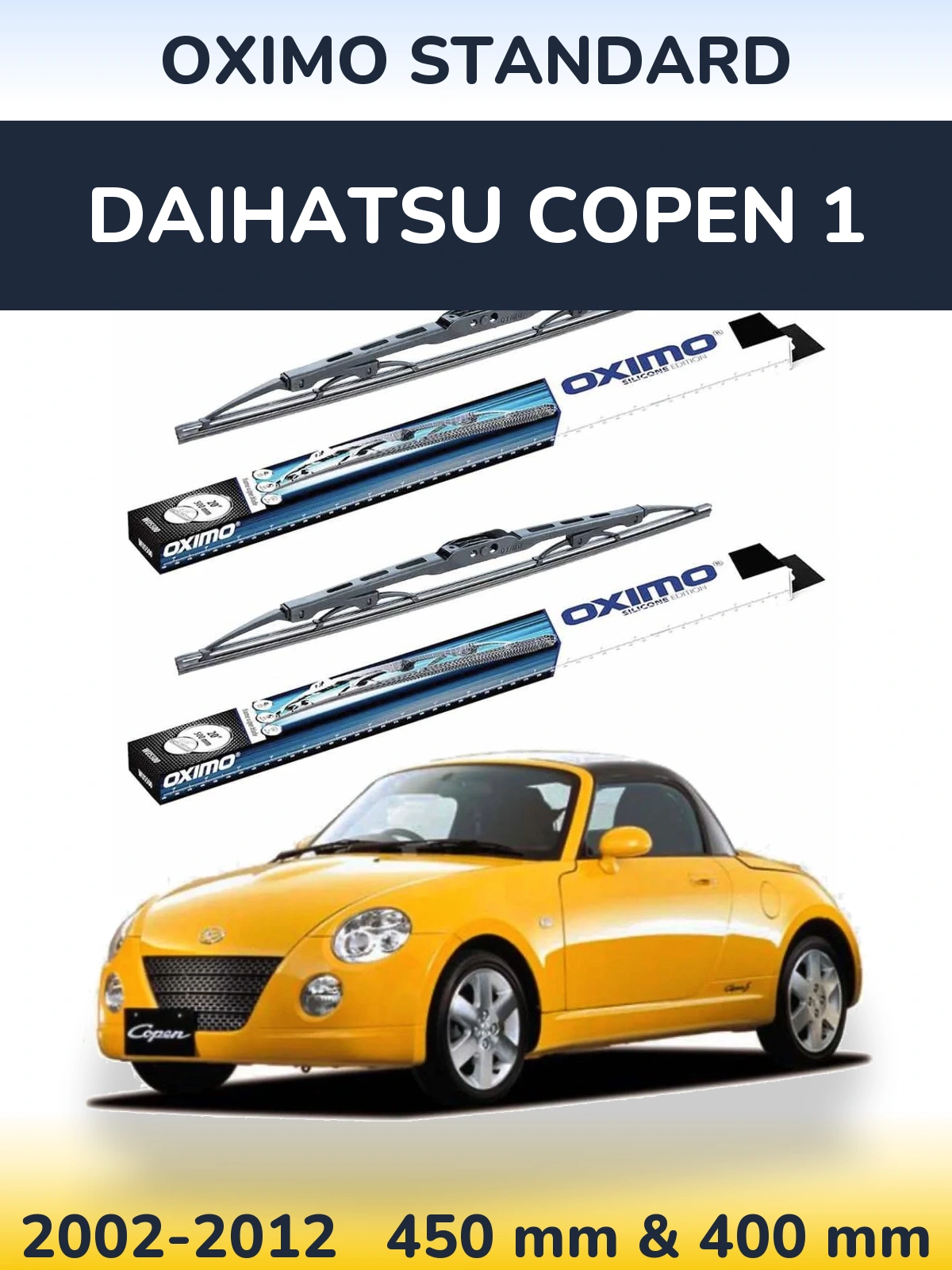 Torkarblad Oximo Standard för Daihatsu Copen 1