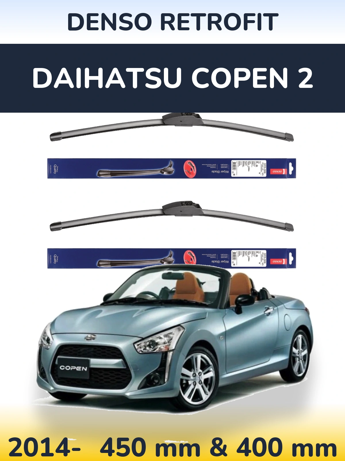 Torkarblad Denso Retrofit för Daihatsu Copen 2